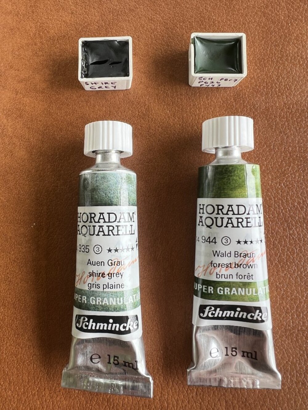 2 Tubes of Schmincke Horadam Watercolours Super Granulation